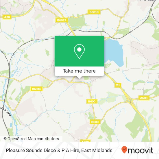 Pleasure Sounds Disco & P A Hire map