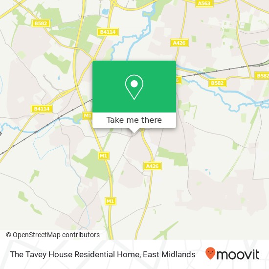The Tavey House Residential Home map