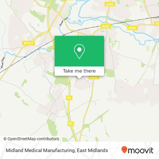 Midland Medical Manufacturing map