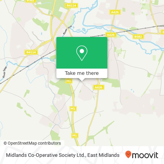 Midlands Co-Operative Society Ltd. map