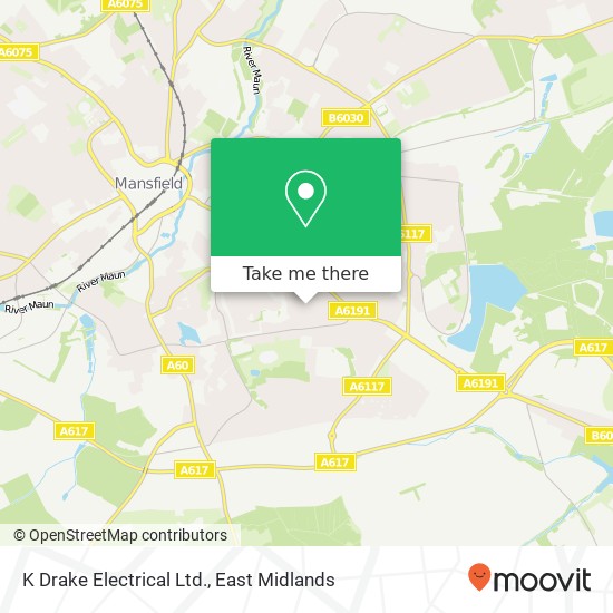 K Drake Electrical Ltd. map