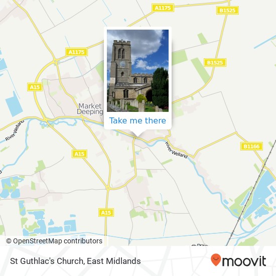 St Guthlac's Church map
