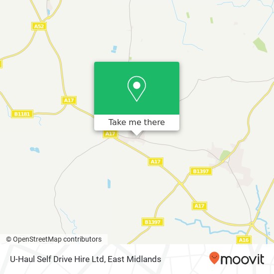 U-Haul Self Drive Hire Ltd map
