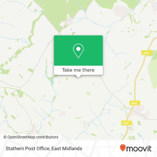 Stathern Post Office map