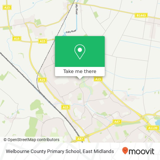 Welbourne County Primary School map