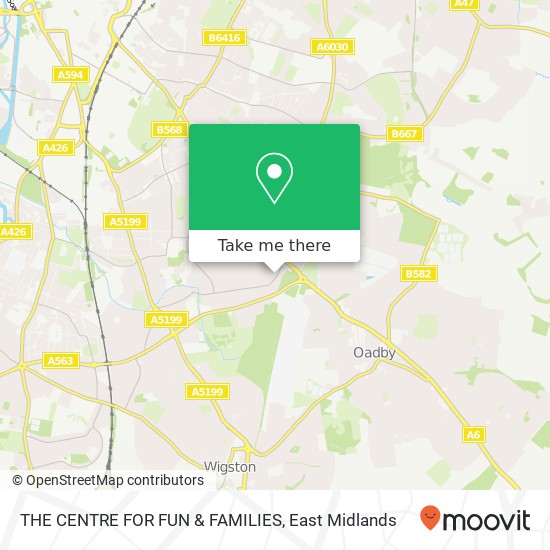 THE CENTRE FOR FUN & FAMILIES map