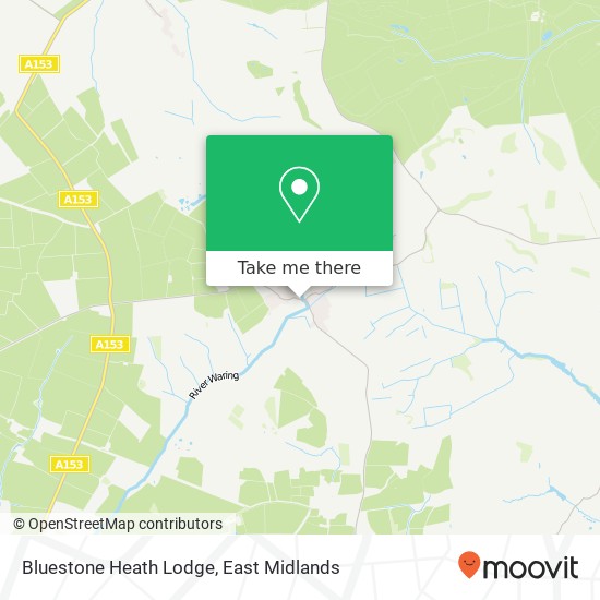 Bluestone Heath Lodge map