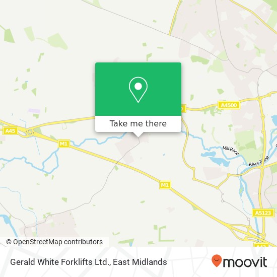 Gerald White Forklifts Ltd. map