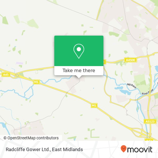Radcliffe Gower Ltd. map