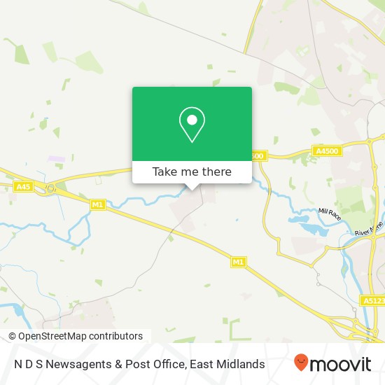 N D S Newsagents & Post Office map