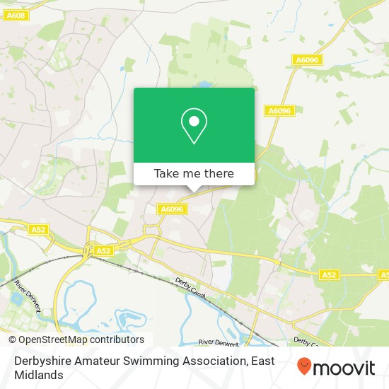 Derbyshire Amateur Swimming Association map