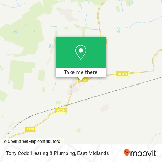 Tony Codd Heating & Plumbing map