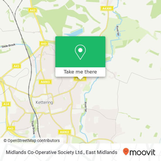 Midlands Co-Operative Society Ltd. map