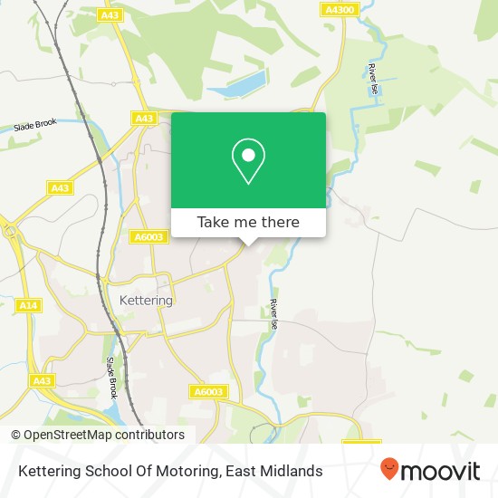 Kettering School Of Motoring map