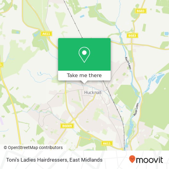 Toni's Ladies Hairdressers map