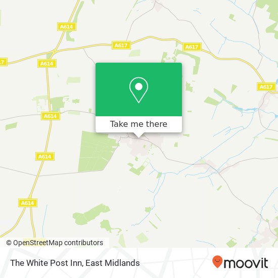 The White Post Inn map