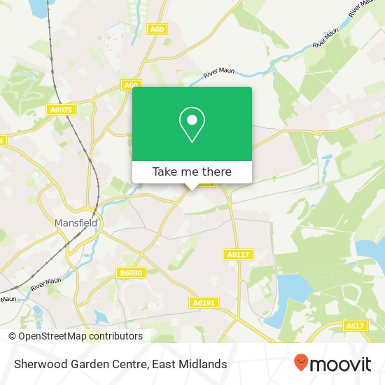 Sherwood Garden Centre map