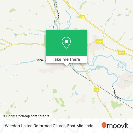 Weedon United Reformed Church map