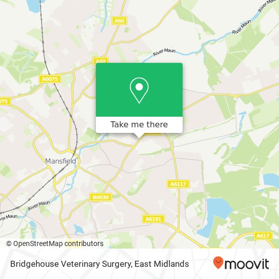 Bridgehouse Veterinary Surgery map