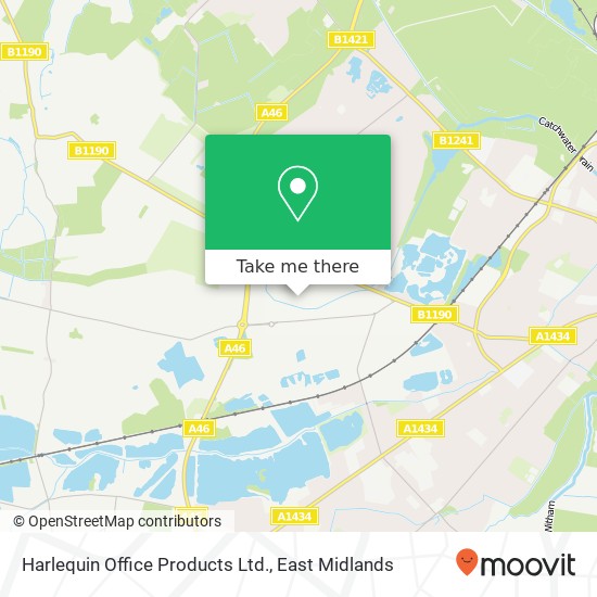 Harlequin Office Products Ltd. map