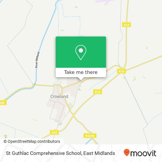 St Guthlac Comprehensive School map