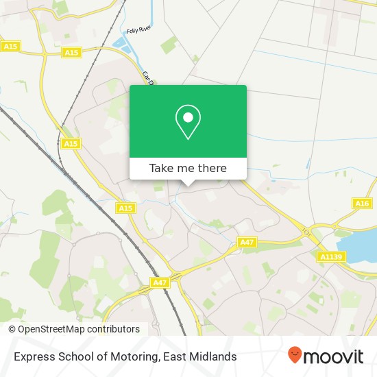 Express School of Motoring map
