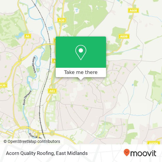 Acorn Quality Roofing map