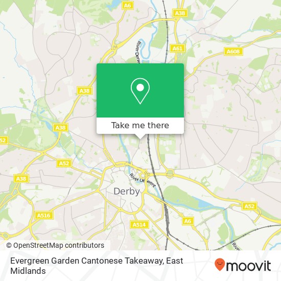 Evergreen Garden Cantonese Takeaway map