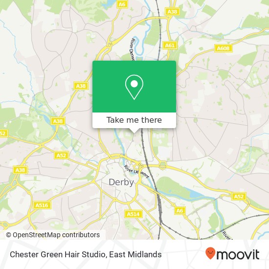 Chester Green Hair Studio map