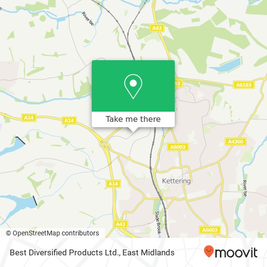 Best Diversified Products Ltd. map
