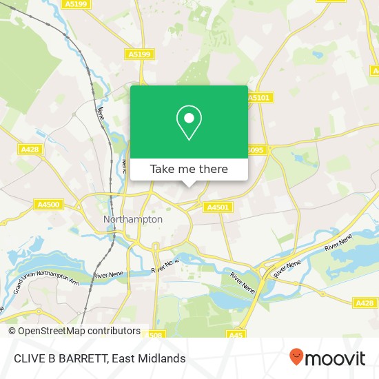 CLIVE B BARRETT map