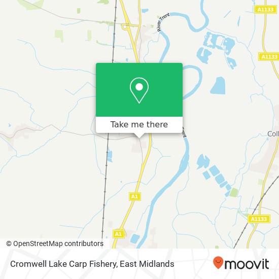 Cromwell Lake Carp Fishery map
