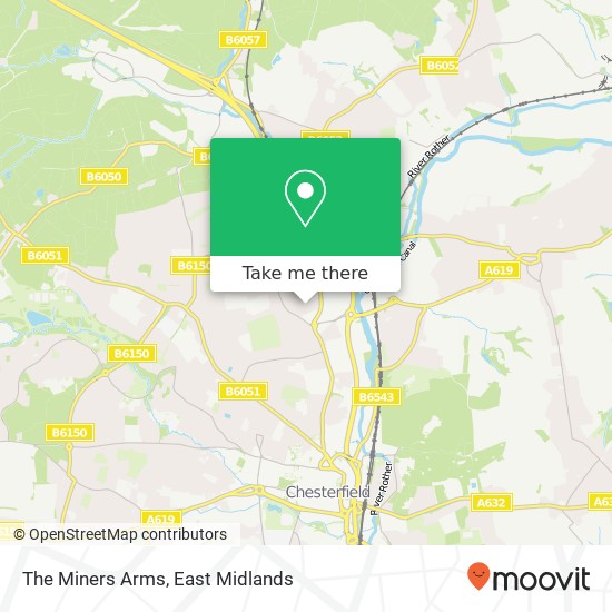 The Miners Arms map