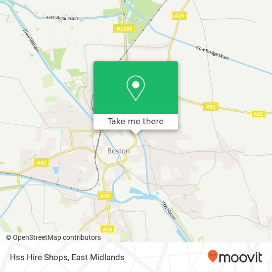 Hss Hire Shops map