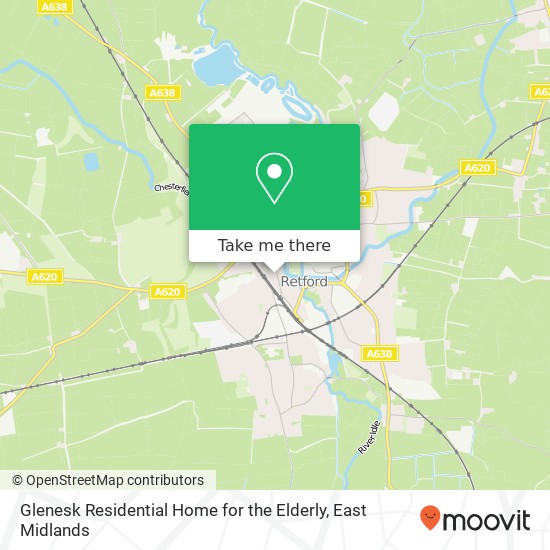 Glenesk Residential Home for the Elderly map