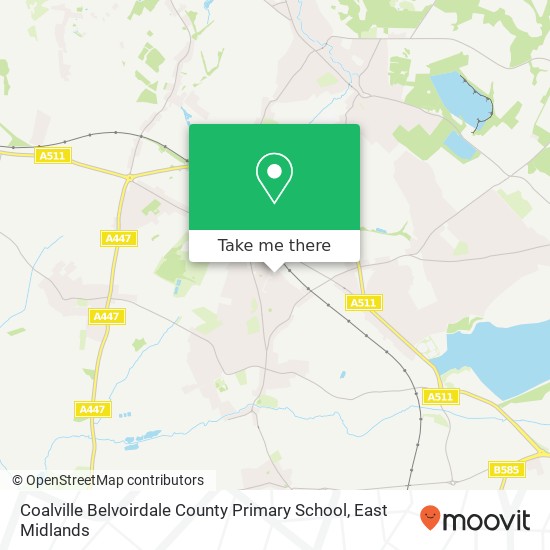 Coalville Belvoirdale County Primary School map