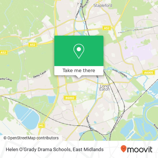 Helen O'Grady Drama Schools map