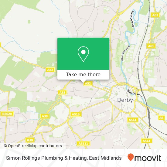 Simon Rollings Plumbing & Heating map