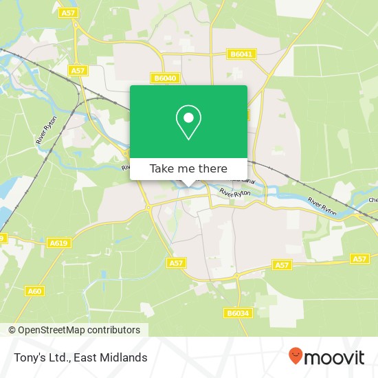 Tony's Ltd. map