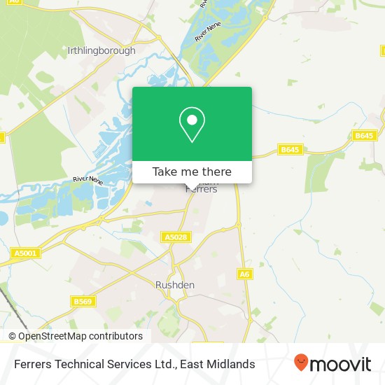 Ferrers Technical Services Ltd. map