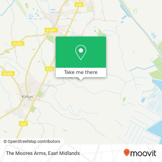 The Moores Arms map