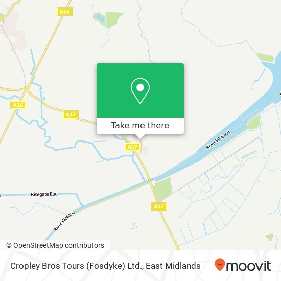 Cropley Bros Tours (Fosdyke) Ltd. map