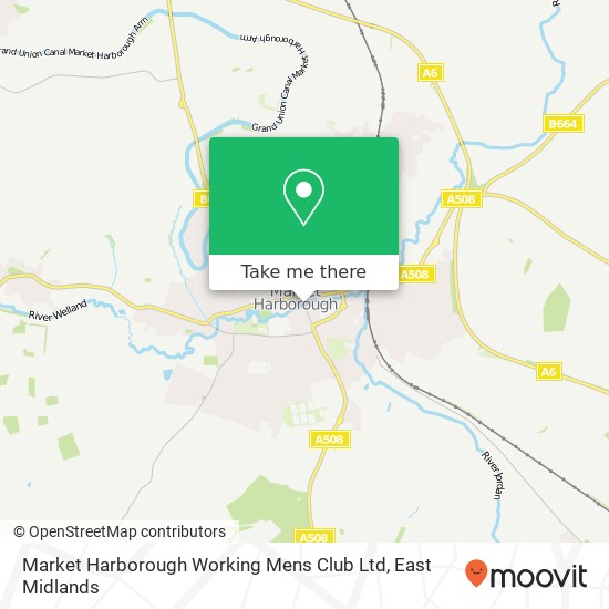 Market Harborough Working Mens Club Ltd map