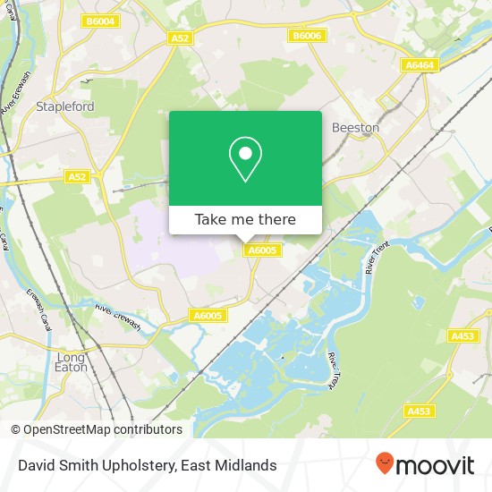 David Smith Upholstery map