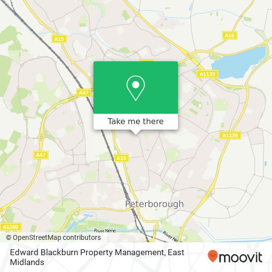 Edward Blackburn Property Management map