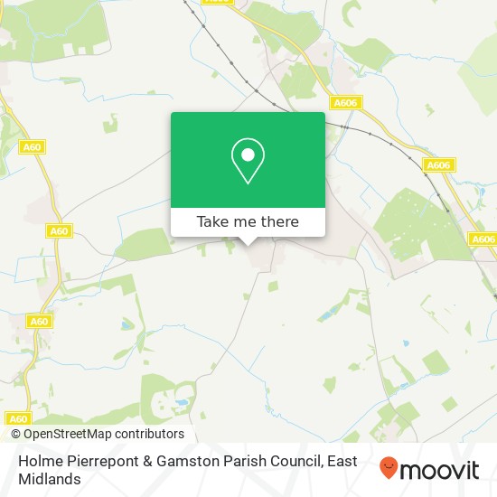Holme Pierrepont & Gamston Parish Council map