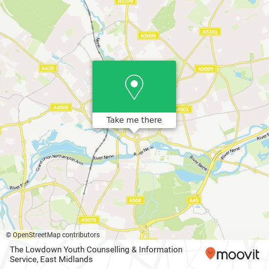 The Lowdown Youth Counselling & Information Service map