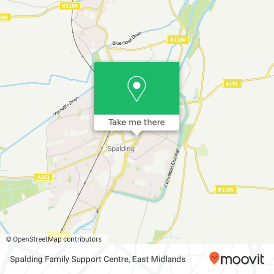Spalding Family Support Centre map