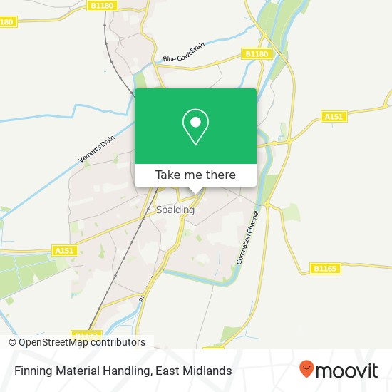 Finning Material Handling map