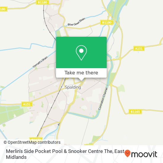 Merlin's Side Pocket Pool & Snooker Centre The map